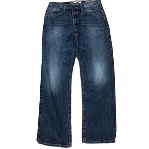 BKE Buckle Seth Straight Leg Stretch Blue Jeans Dark Wash Men's Sz 36L